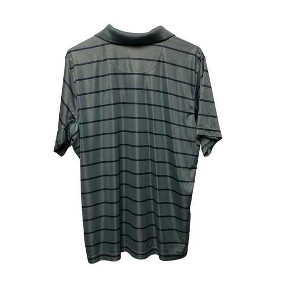 Columbia Omni Shade Polo Shirt Mens Large Blue Striped Short Sleeve Sun Protect - Picture 2 of 6